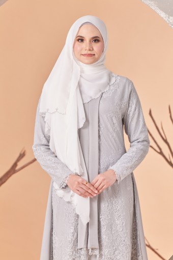 Shawl Sulam Lily In Off White